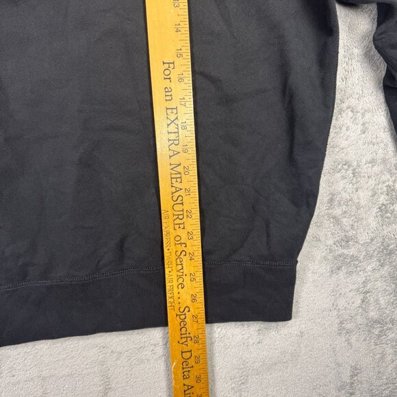 Polo Ralph Lauren Mens Sz L Shawl Collar Sweatshirt Pullover Black Red Pony Logo - Picture 6 of 7